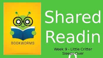 Preview of 1st Grade Bookworms Week 9 - Little Critter Sleeps Over