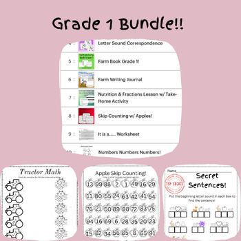 Preview of 1st Grade Bundle!