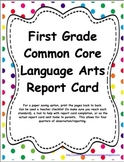 1st Grade: CC LA, Math, & NGSS Report Cards
