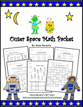 Preview of Outer Space Math Packet