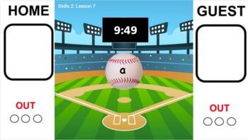 Preview of 1st Grade CKLA Skills 2 and 3 Tricky Word Baseball- Google Slides