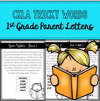 Preview of 1st Grade CKLA Tricky Word Parent Letters - Full Year!