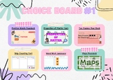 1st Grade Choice Board #1