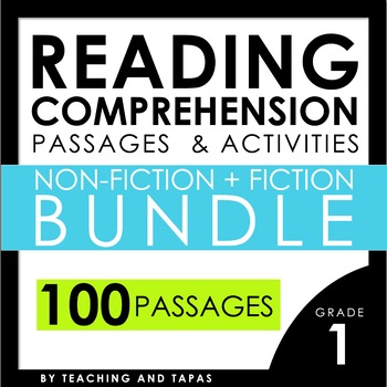 Preview of 1st Grade Close Reading Passages and Activities for Reading Comprehension BUNDLE