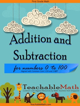 Preview of 1st Grade Common Core Addition and Subtraction using number bond