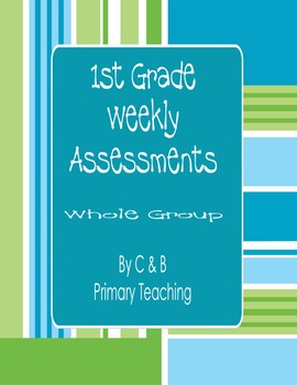 Preview of Free 1st Grade Weekly Assessment/Test  - 1 test (Common Core)