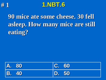 Preview of 1st Grade Common Core Math 1 NBT.6 Place Value Word Problems 1.NBT.6