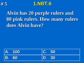 1st Grade Common Core Math 1 NBT.6 Place Value Word ...