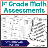1st Grade Math Assessments With Data Tracker - Common Core