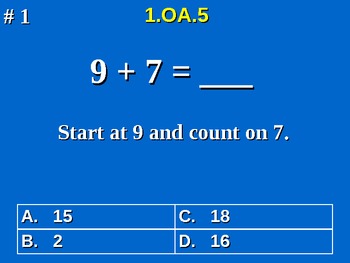 Preview of 1st Grade Common Core Math Relate Counting To Addition & Subtraction 1.OA.5