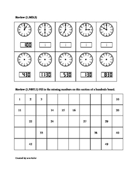 1st Grade Common Core Math Worksheets 1.OA.1 Word Problems ...
