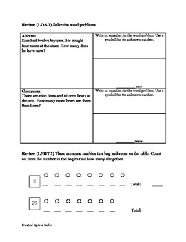 1st Grade Common Core Math Worksheets 1.OA.3 Addition and ...