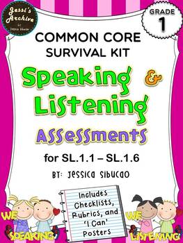 Preview of Common Core Speaking and Listening 1st Grade