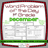 Word Problems Day 1st Grade, December