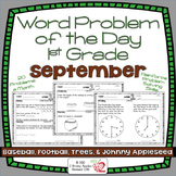 Word Problems 1st Grade, September, Spiral Review, Distanc