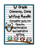 1st Grade Common Core Writing Bundle: Opinion, Informative