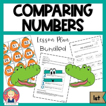 Preview of Compare two-digit numbers {1st Grade ~ Lesson Plan}