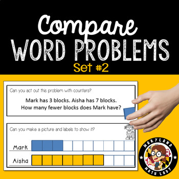 Preview of 1st Grade Compare Word Problems