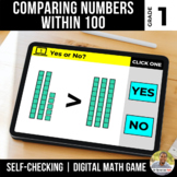 1st Grade Comparing Numbers Digital Math Games | Distance 