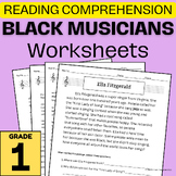 Comprehension: Black History Musicians Worksheet Gr. 1