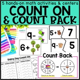 Counting On to Add & Counting Back | Math Centers | First Grade