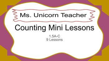 Preview of 1st Grade Counting Mini Lessons
