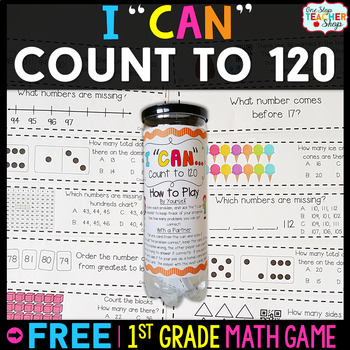 Preview of 1st Grade Counting to 120 Game | I CAN Math Games
