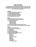 1st Grade Curriculum Checklist