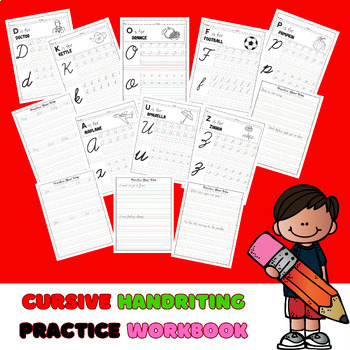 Printable Handwriting Worksheets5 Pages letters, Words, and Sentences for  Middle School Kids and up Adults PDF File Only 