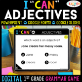 1st Grade DIGITAL Grammar Game | Adjectives | Distance Learning