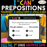 1st Grade DIGITAL Grammar Game | Prepositions| Distance Learning