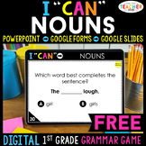 1st Grade DIGITAL I CAN Grammar Game | Nouns | Free