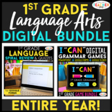 1st Grade DIGITAL Language Arts BUNDLE | Grammar Spiral Re
