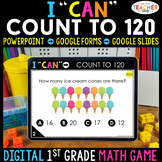 1st Grade DIGITAL Math Game | Counting to 120 | Distance Learning