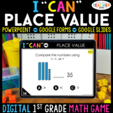 1st Grade DIGITAL Math Game | Place Value | Distance Learning