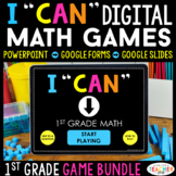 1st Grade DIGITAL Math Games BUNDLE - Math Centers, Practi
