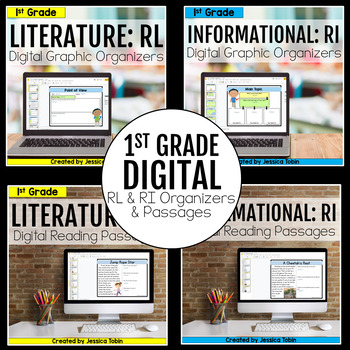 Preview of 1st Grade DIGITAL RL and RI Bundle with Digital Reading