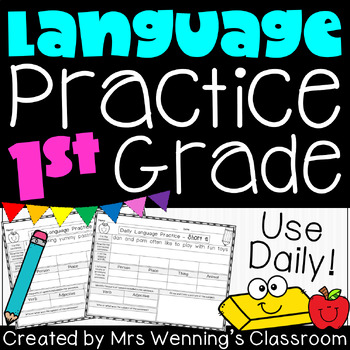 Preview of 1st Grade Daily Language Practice!