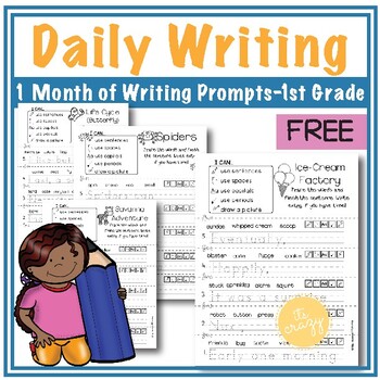 1st Grade Daily Writing-Free Month by it's crazy | TPT