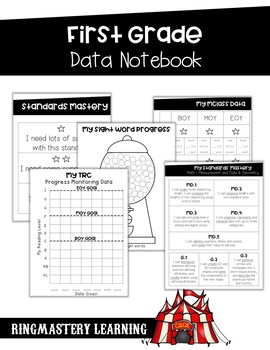 Preview of 1st Grade Data Notebook