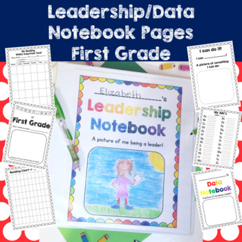 Preview of 1st Grade Data Tracking Sheets for Leadership and Data Notebook