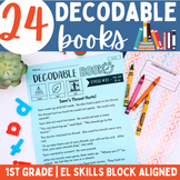 1st Grade Decodable Readers | 24 Decodable Books | EL Skil