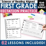 1st Grade Dictation - Word & Sentence Teacher Guide & Stud
