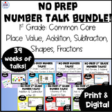 1st Grade Digital Number Talks Place Value Addition Subtra