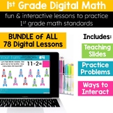 1st Grade Digital Resources for Math - Digital Math Activi