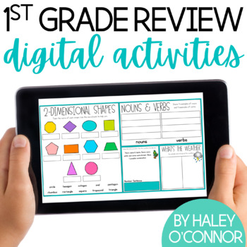 Preview of 1st Grade Digital Review {Review for Distance Learning}