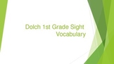 1st Grade Dolch Sight Vocabulary Words