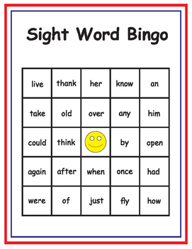 1st grade dolch sight word bingo class set by elsworth designs tpt