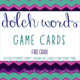 1st Grade Dolch Sight Word Game Cards