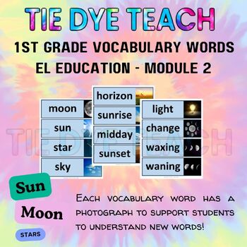 Preview of 1st Grade │EL Education │Module 2 Vocabulary Word Cards With Photographs │ESL